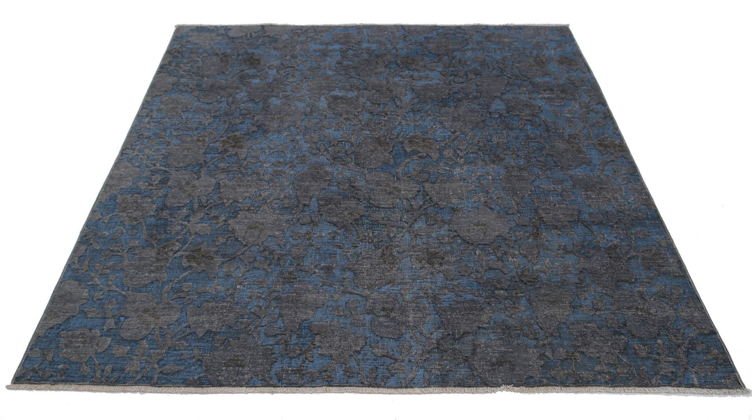 Hand Knotted Onyx Wool Rug 6' 0" x 6' 1" - No. AT95128
