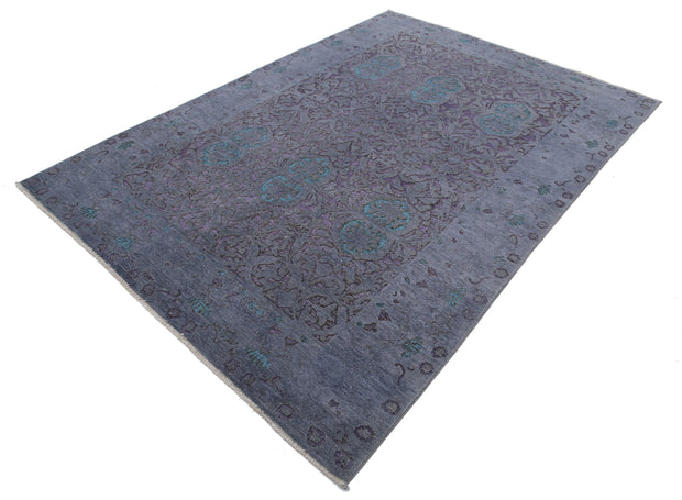 Hand Knotted Onyx Wool Rug 5' 10" x 8' 5" - No. AT66493