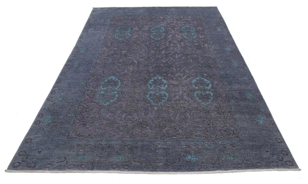 Hand Knotted Onyx Wool Rug 5' 10" x 8' 5" - No. AT66493