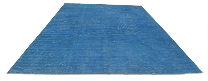 Hand Knotted Onyx Wool Rug 9' 7" x 13' 3" - No. AT93338