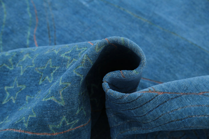 Hand Knotted Onyx Wool Rug 9' 7" x 13' 3" - No. AT93338