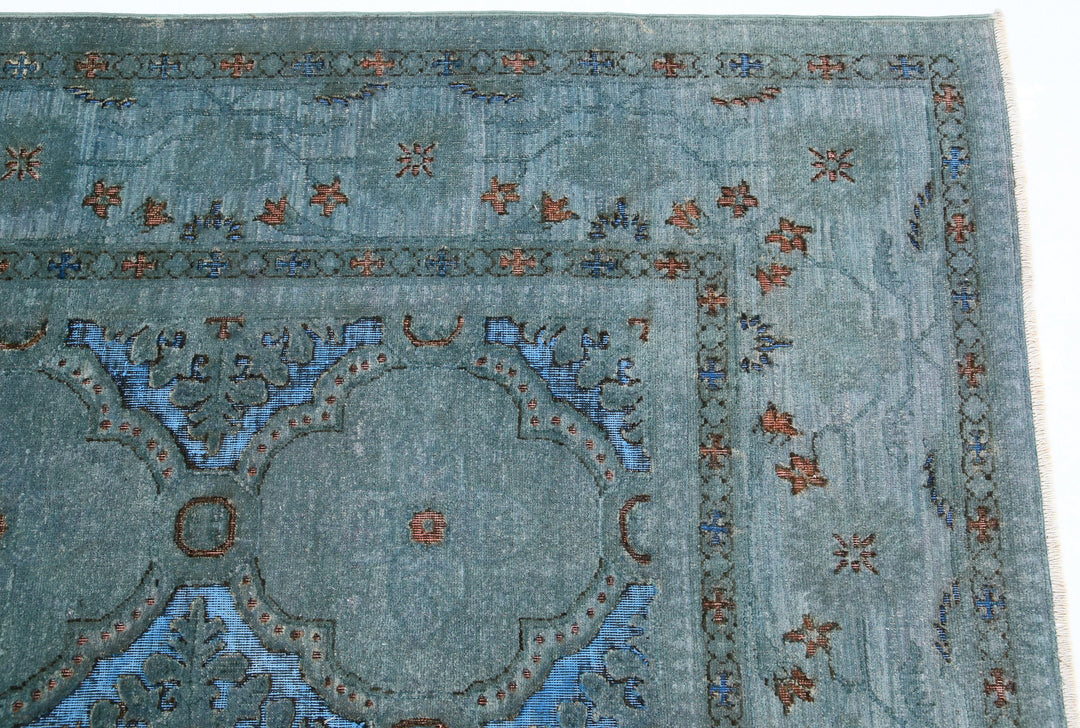Hand Knotted Onyx Wool Rug 7' 11" x 9' 7" - No. AT59254