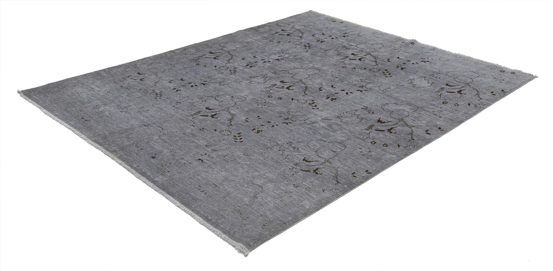 Hand Knotted Onyx Wool Rug 6' 5" x 8' 1" - No. AT74492