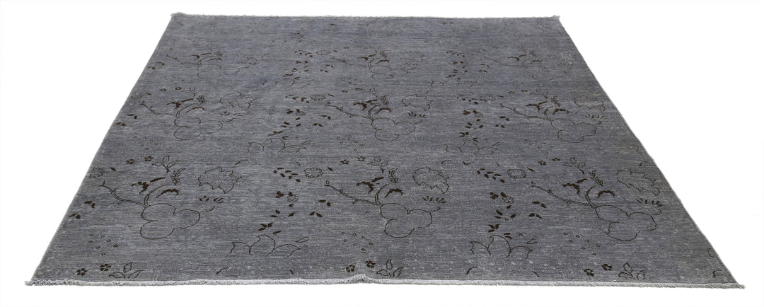 Hand Knotted Onyx Wool Rug 6' 5" x 8' 1" - No. AT74492
