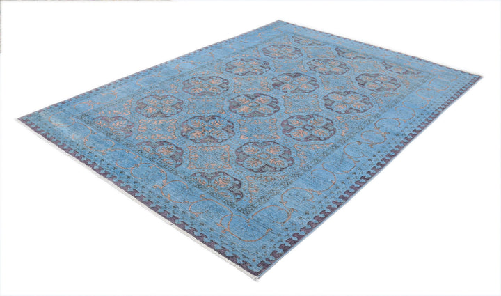 Hand Knotted Onyx Wool Rug 5' 10" x 8' 0" - No. AT90819