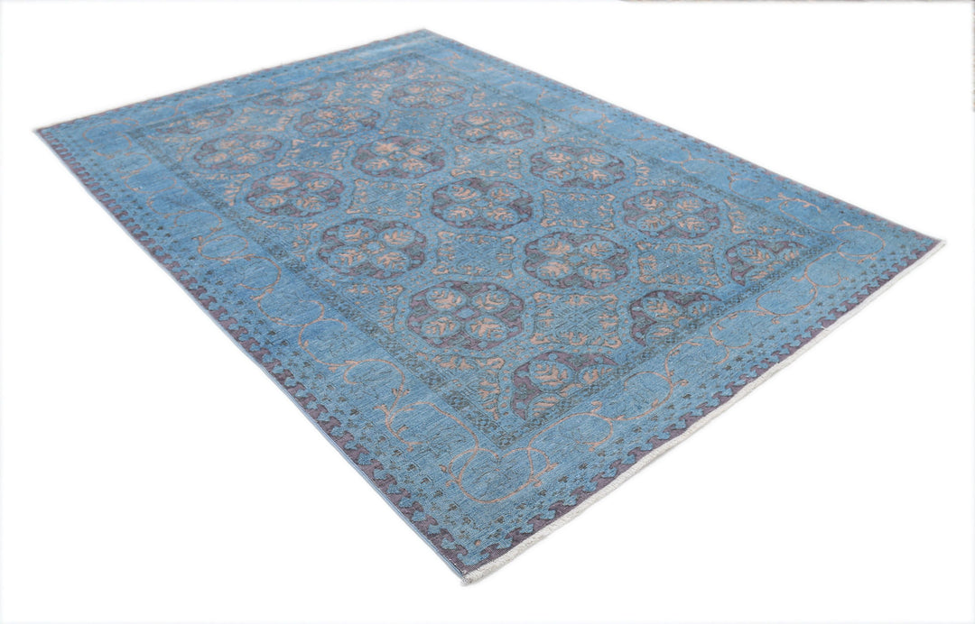 Hand Knotted Onyx Wool Rug 5' 10" x 8' 0" - No. AT90819