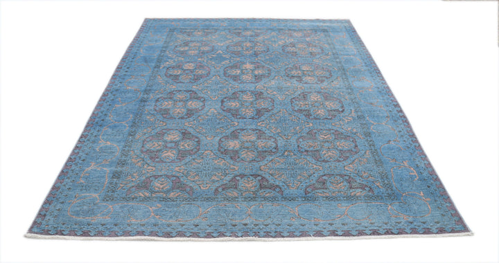 Hand Knotted Onyx Wool Rug 5' 10" x 8' 0" - No. AT90819