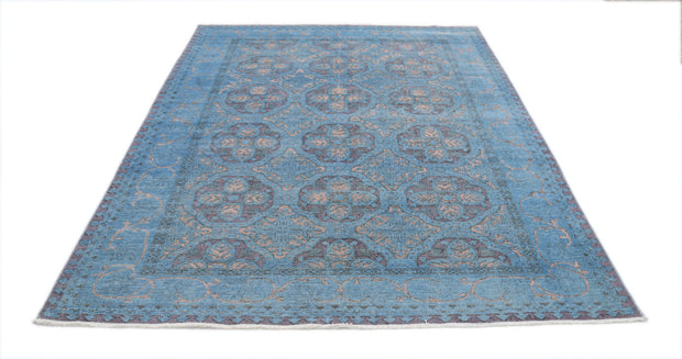 Hand Knotted Onyx Wool Rug 5' 10" x 8' 0" - No. AT90819
