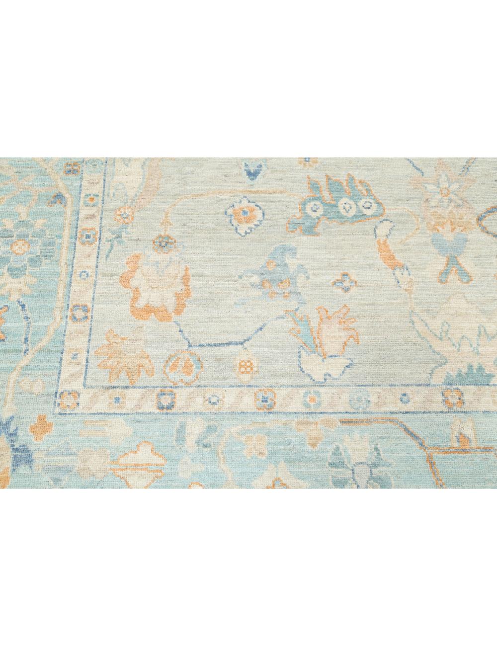 Hand Knotted Oushak Wool Rug 8' 2" x 10' 1" - No. AT95063