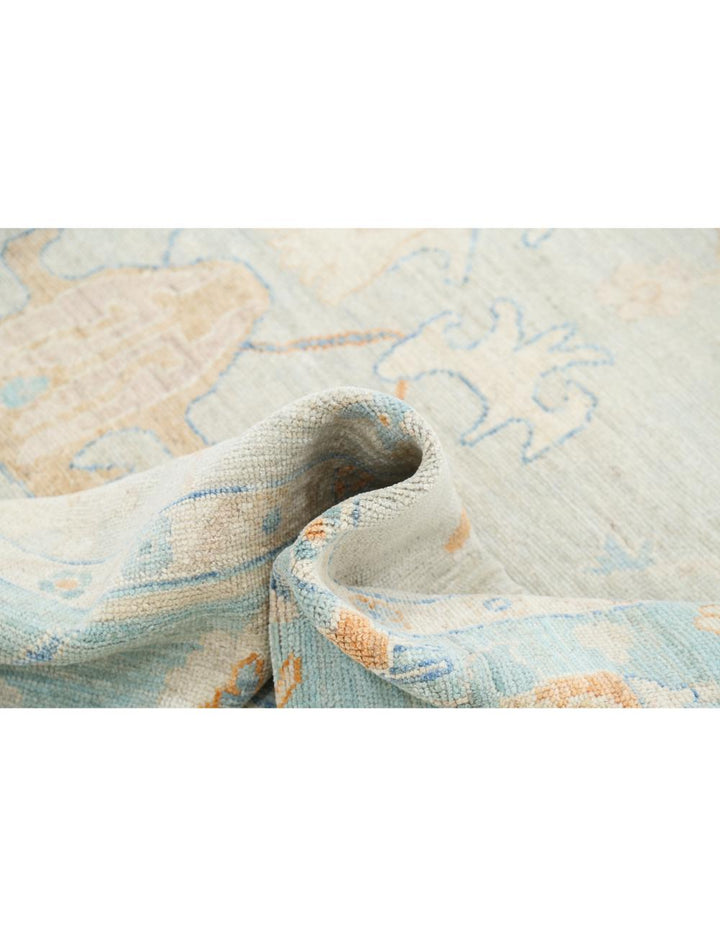 Hand Knotted Oushak Wool Rug 8' 2" x 10' 1" - No. AT95063