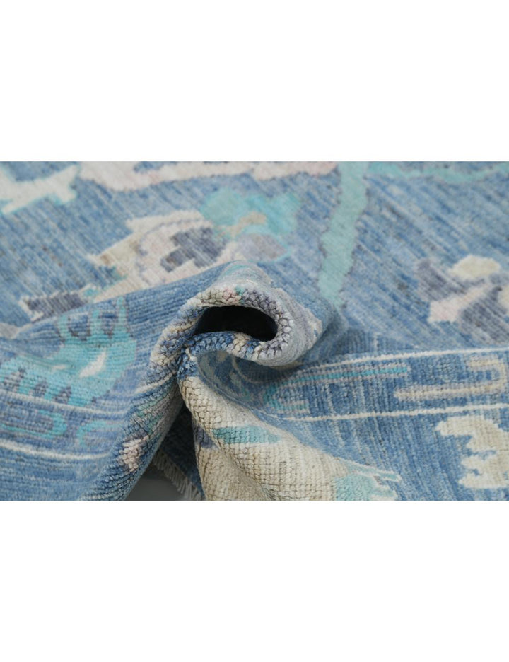 Hand Knotted Oushak Wool Rug 8' 9" x 10' 1" - No. AT37466