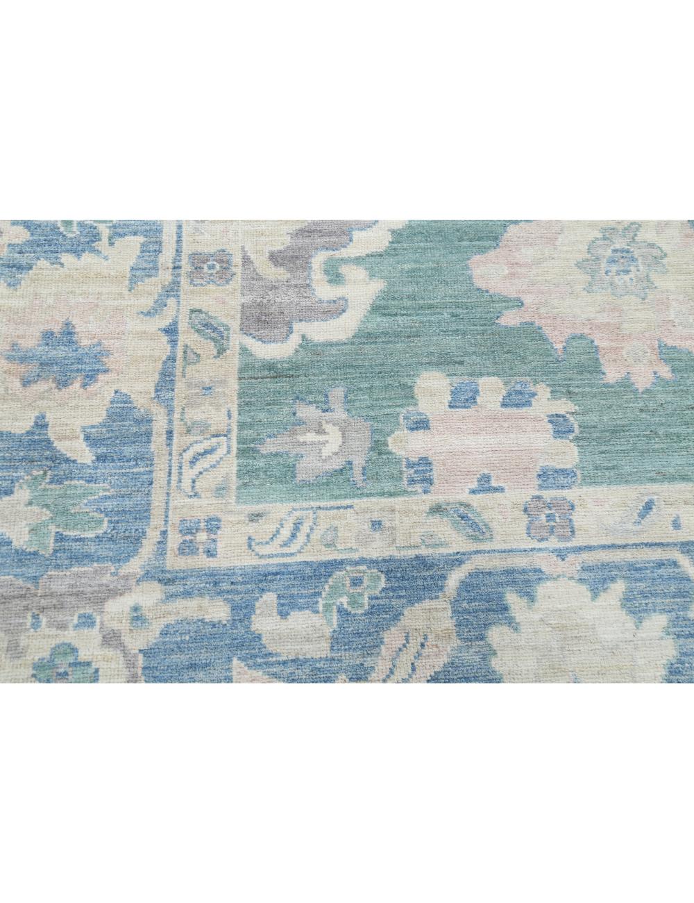 Hand Knotted Oushak Wool Rug 10' 6" x 14' 6" - No. AT67943