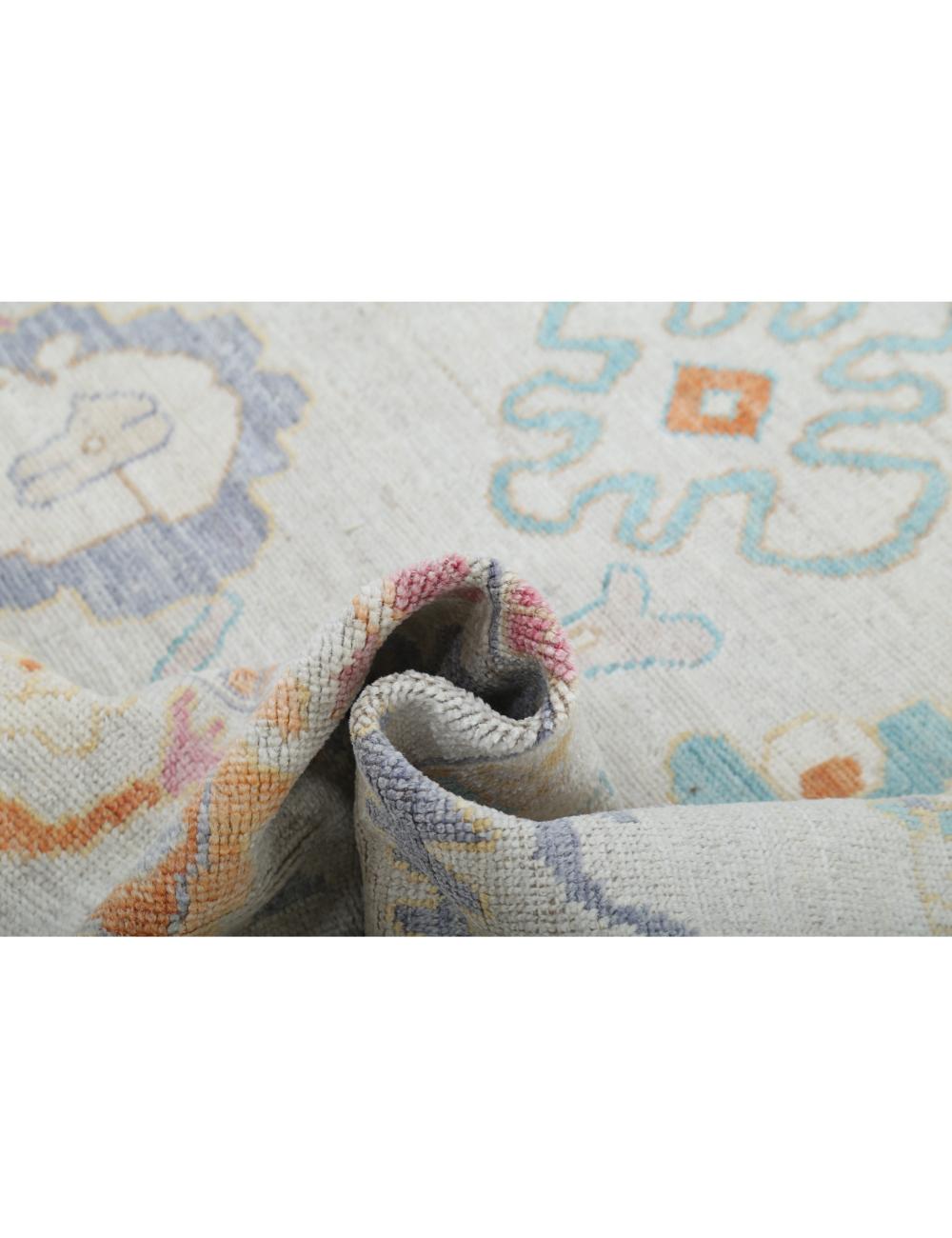 Hand Knotted Oushak Wool Rug 9' 4" x 12' 1" - No. AT90872