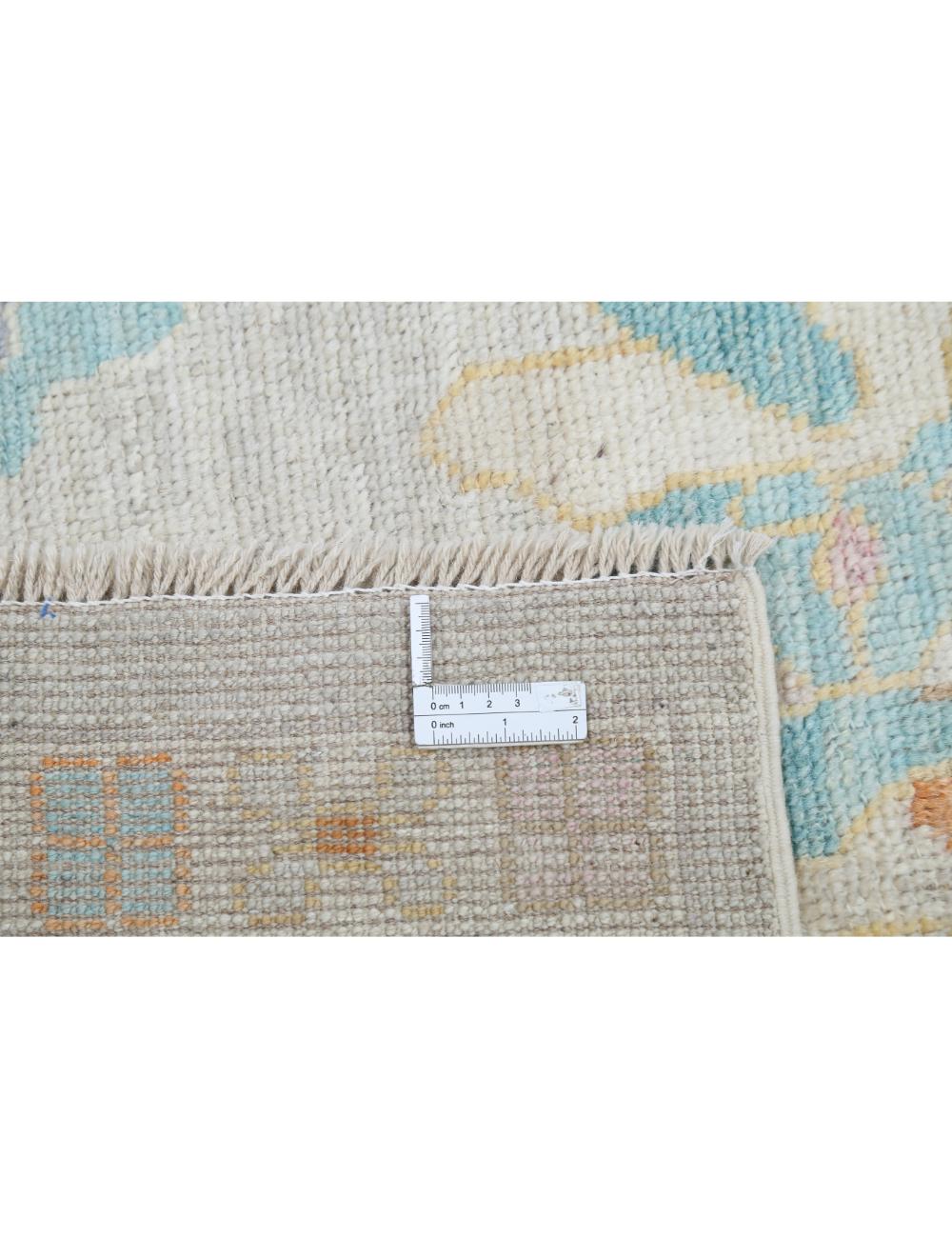 Hand Knotted Oushak Wool Rug 9' 4" x 12' 1" - No. AT90872