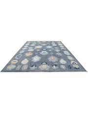 Hand Knotted Oushak Wool Rug 10' 4" x 14' 0" - No. AT86125