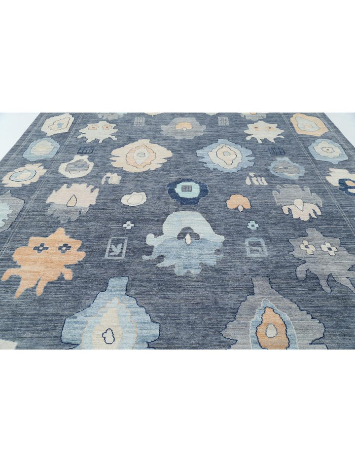 Hand Knotted Oushak Wool Rug 10' 4" x 14' 0" - No. AT86125