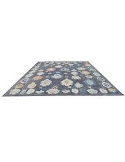 Hand Knotted Oushak Wool Rug 12' 3" x 14' 11" - No. AT20484