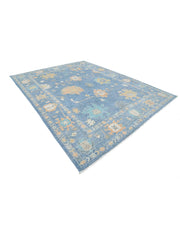 Hand Knotted Oushak Wool Rug 9' 2" x 11' 10" - No. AT25684