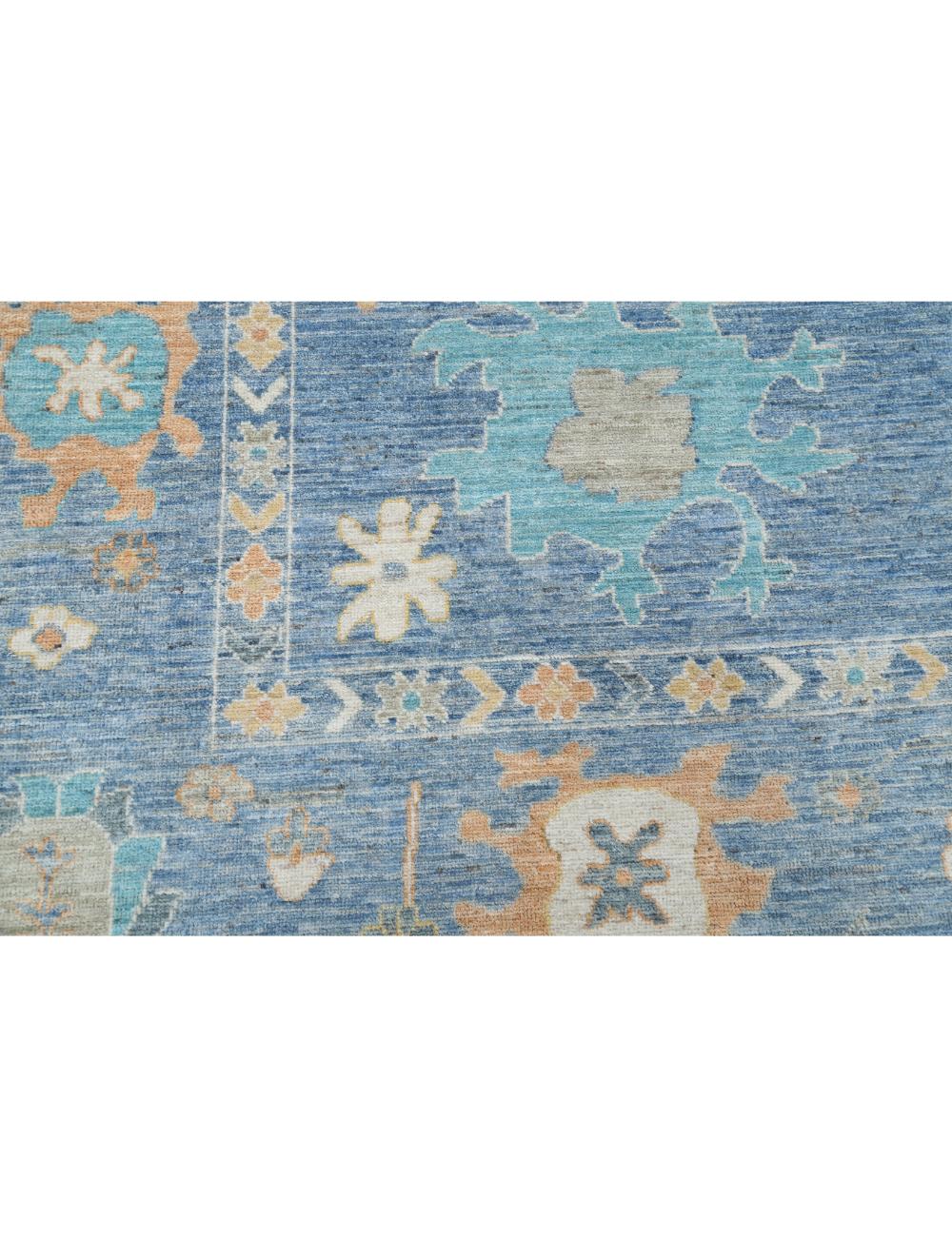 Hand Knotted Oushak Wool Rug 9' 2" x 11' 10" - No. AT25684