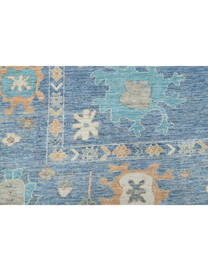 Hand Knotted Oushak Wool Rug 9' 2" x 11' 10" - No. AT25684