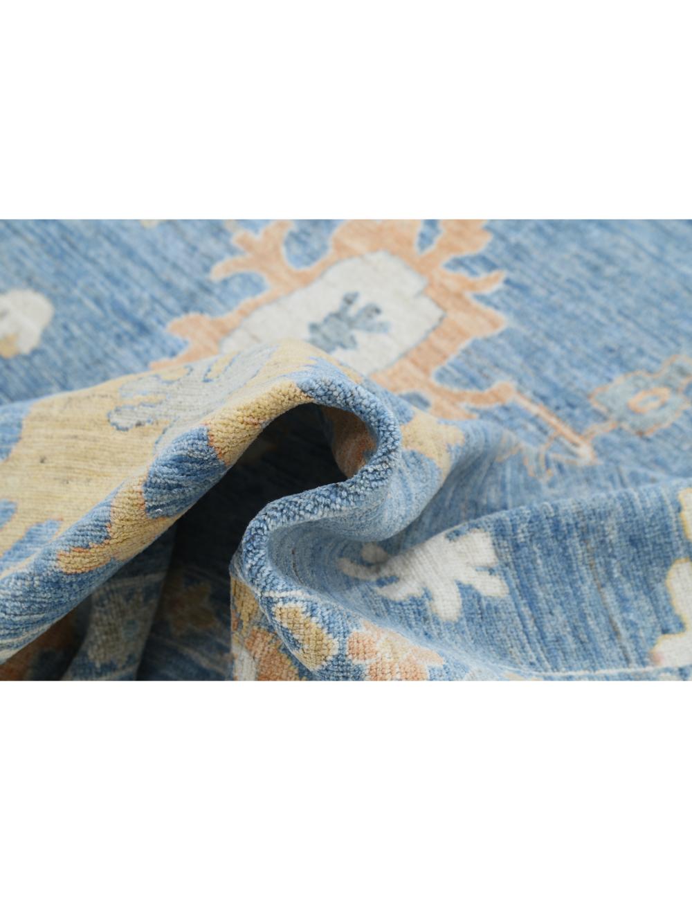 Hand Knotted Oushak Wool Rug 9' 2" x 11' 10" - No. AT25684