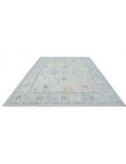 Hand Knotted Oushak Wool Rug 9' 2" x 12' 3" - No. AT67582