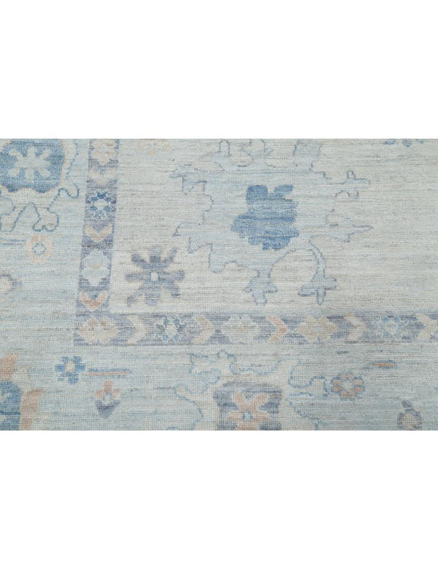 Hand Knotted Oushak Wool Rug 9' 2" x 12' 3" - No. AT67582