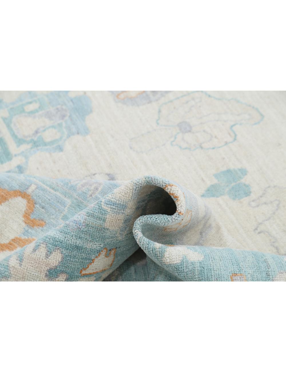 Hand Knotted Oushak Wool Rug 10' 1" x 14' 1" - No. AT39716