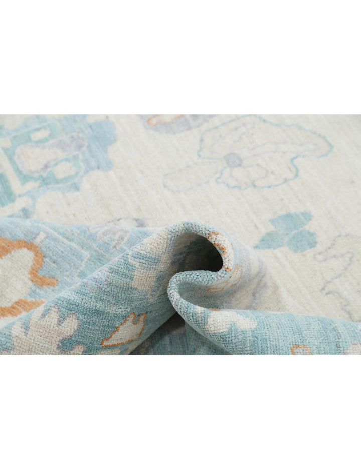 Hand Knotted Oushak Wool Rug 10' 1" x 14' 1" - No. AT39716