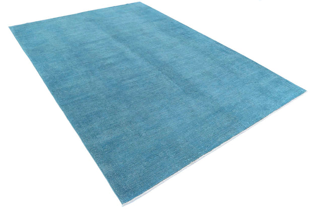 Hand Knotted Overdye Wool Rug 6' 10" x 9' 4" - No. AT26010