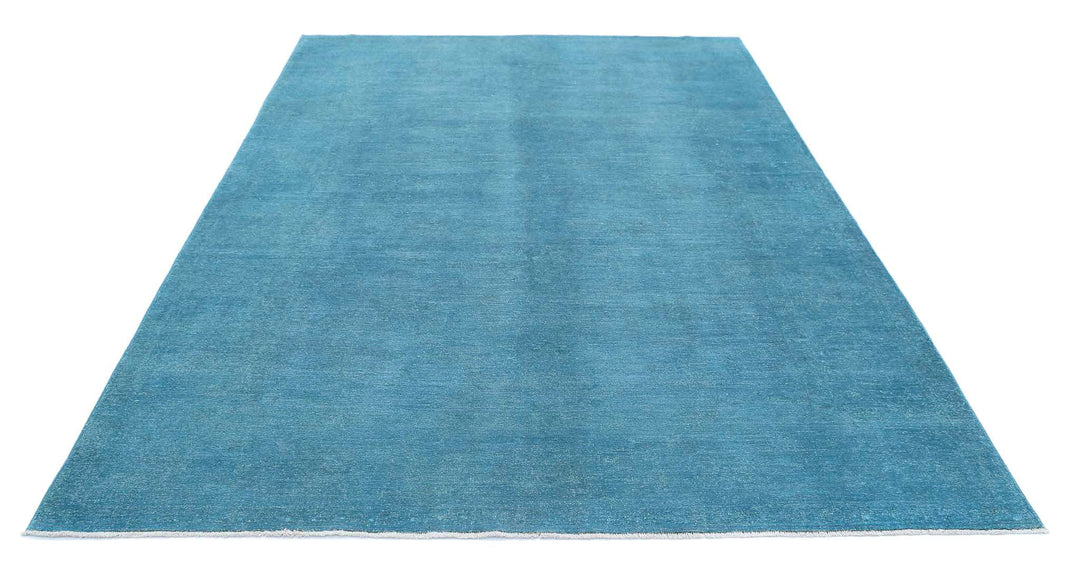 Hand Knotted Overdye Wool Rug 6' 10" x 9' 4" - No. AT26010