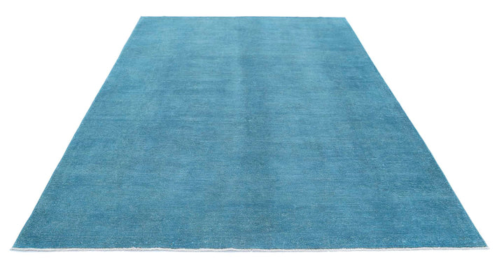 Hand Knotted Overdye Wool Rug 6' 10" x 9' 4" - No. AT26010