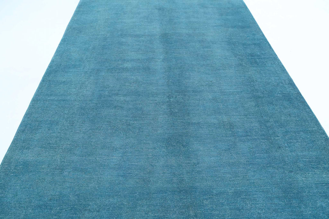 Hand Knotted Overdye Wool Rug 6' 10" x 9' 4" - No. AT26010