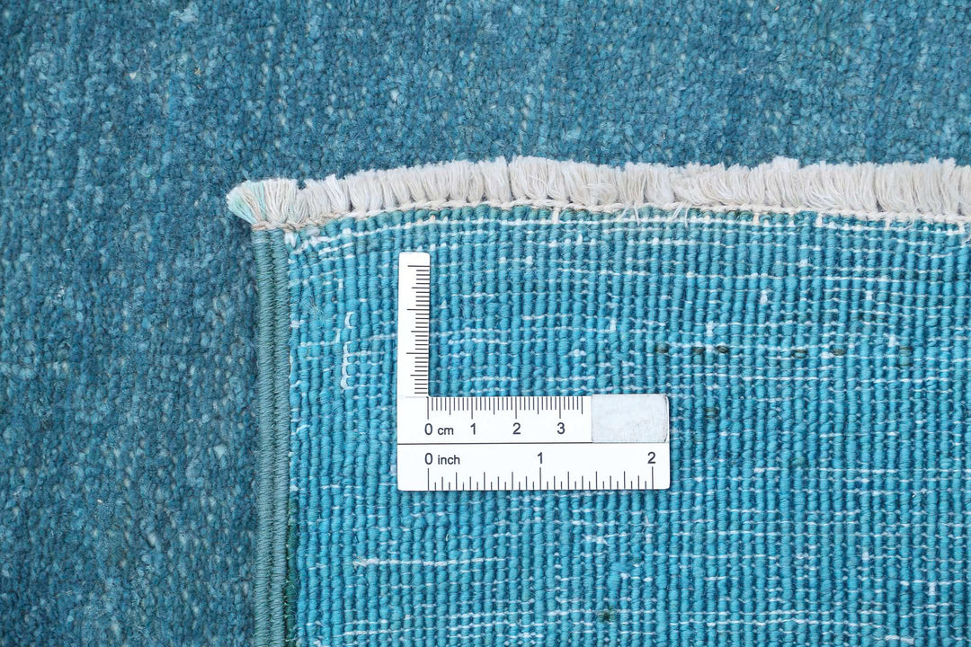 Hand Knotted Overdye Wool Rug 6' 10" x 9' 4" - No. AT26010