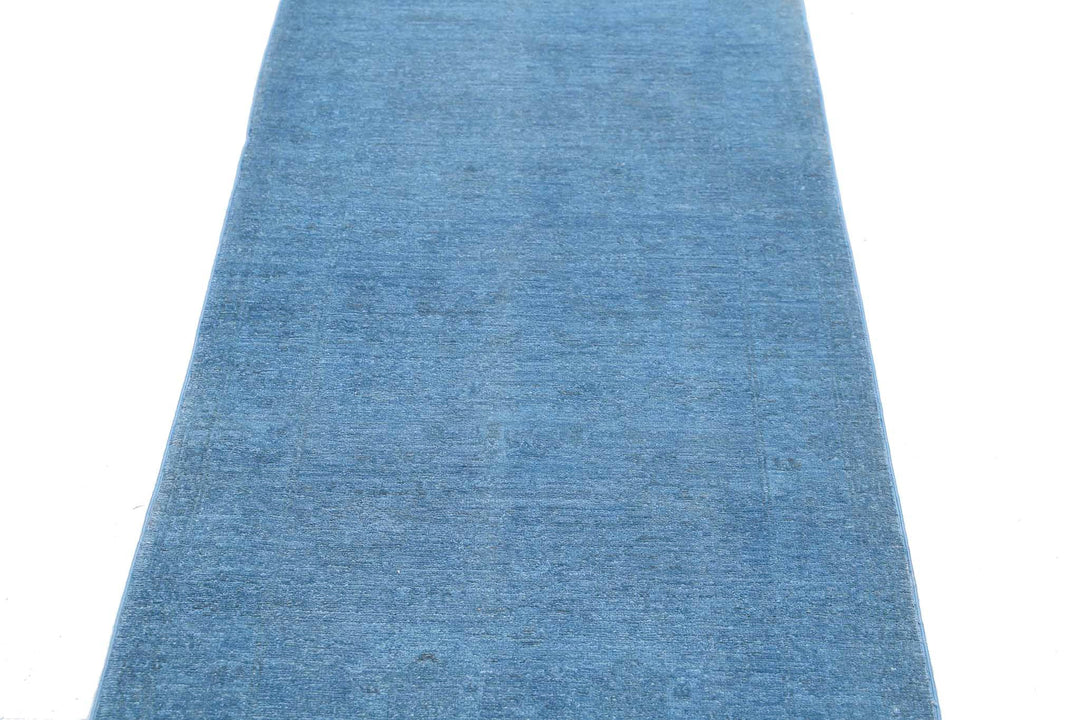 Hand Knotted Overdye Wool Rug 2' 6" x 8' 2" - No. AT75366