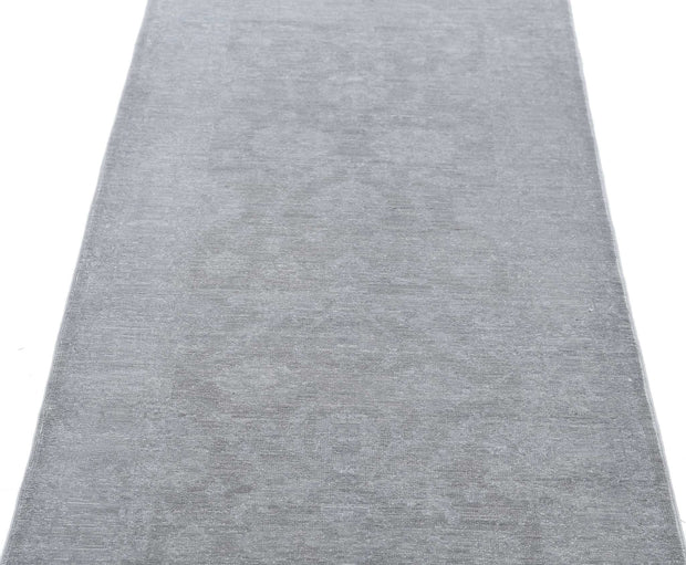 Hand Knotted Overdye Wool Rug 2' 7" x 8' 3" - No. AT60561