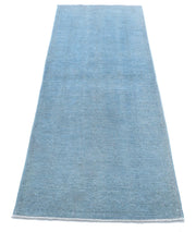 Hand Knotted Overdye Wool Rug 2' 4" x 6' 9" - No. AT15004