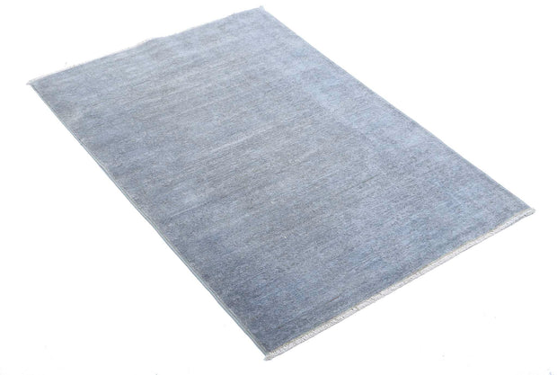 Hand Knotted Overdye Wool Rug 2' 8" x 3' 11" - No. AT90858