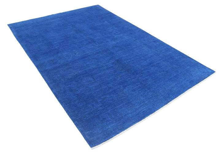 Hand Knotted Overdye Wool Rug 5' 6" x 8' 0" - No. AT63943