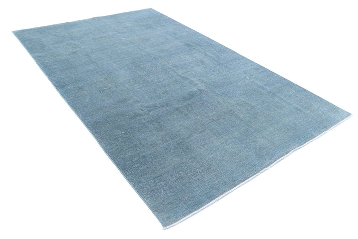 Hand Knotted Overdye Wool Rug 5' 11" x 9' 5" - No. AT16312