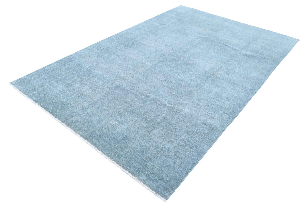 Hand Knotted Overdye Wool Rug 5' 11" x 9' 5" - No. AT16312