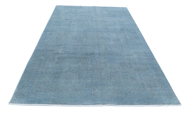 Hand Knotted Overdye Wool Rug 5' 11" x 9' 5" - No. AT16312