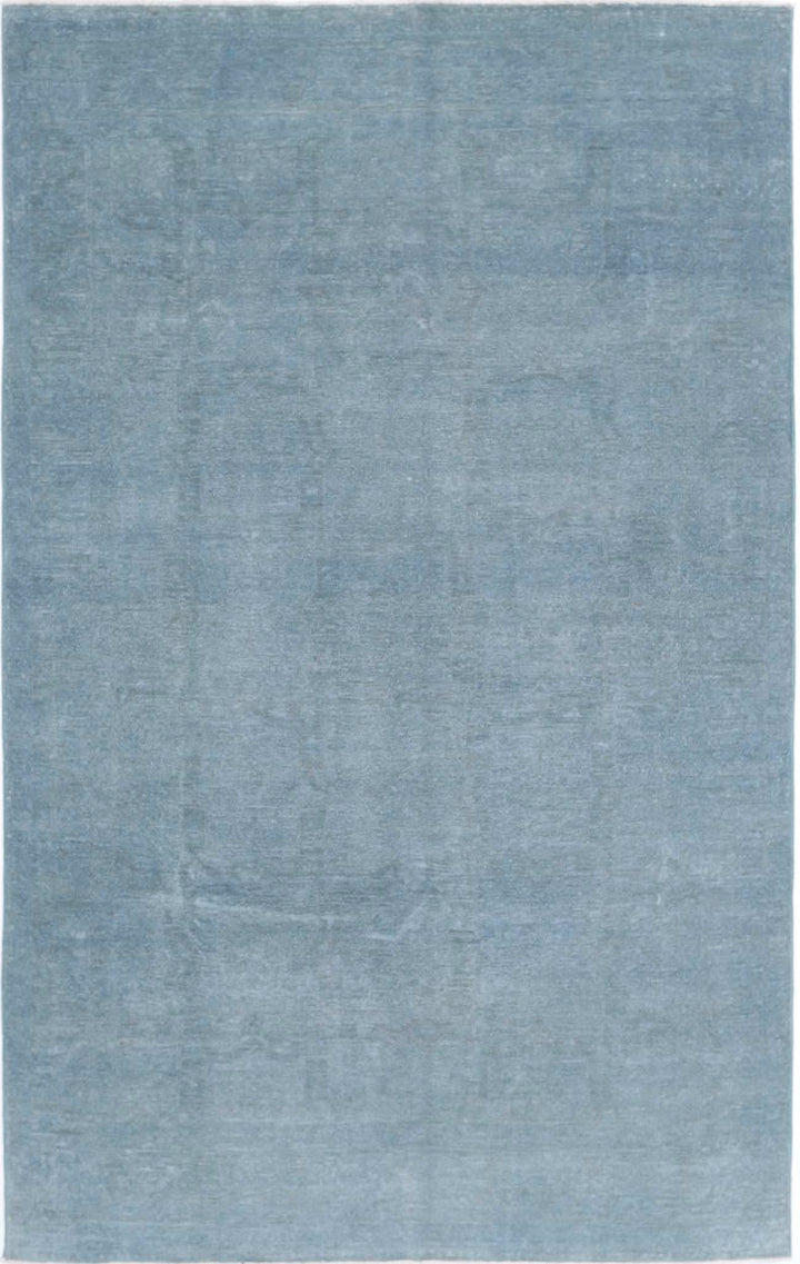 Hand Knotted Overdye Wool Rug 5' 11" x 9' 5" - No. AT16312