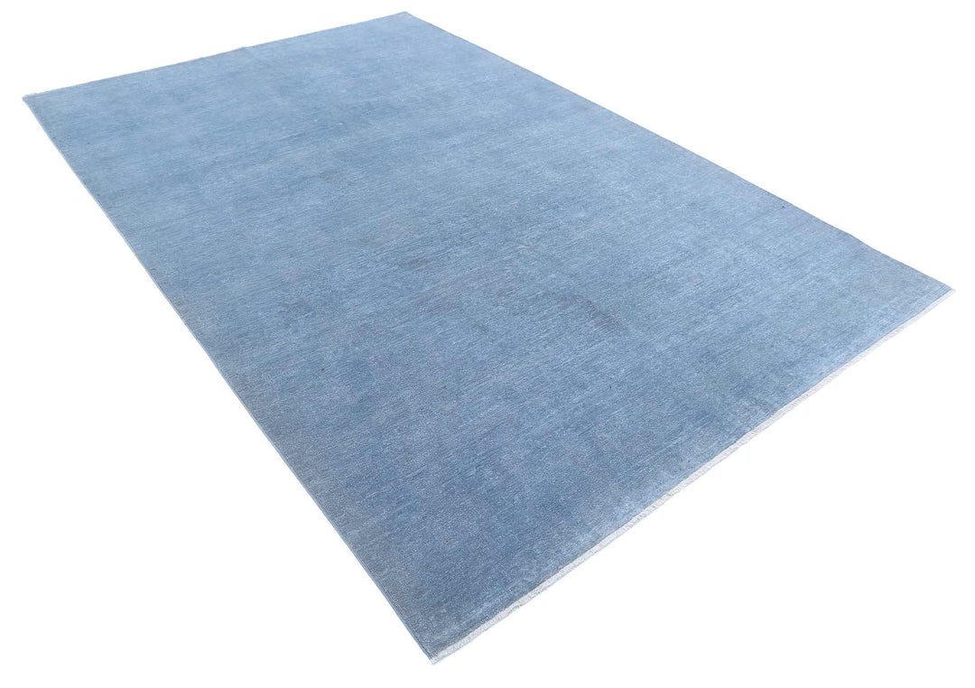 Hand Knotted Overdye Wool Rug 6' 7" x 9' 10" - No. AT59499