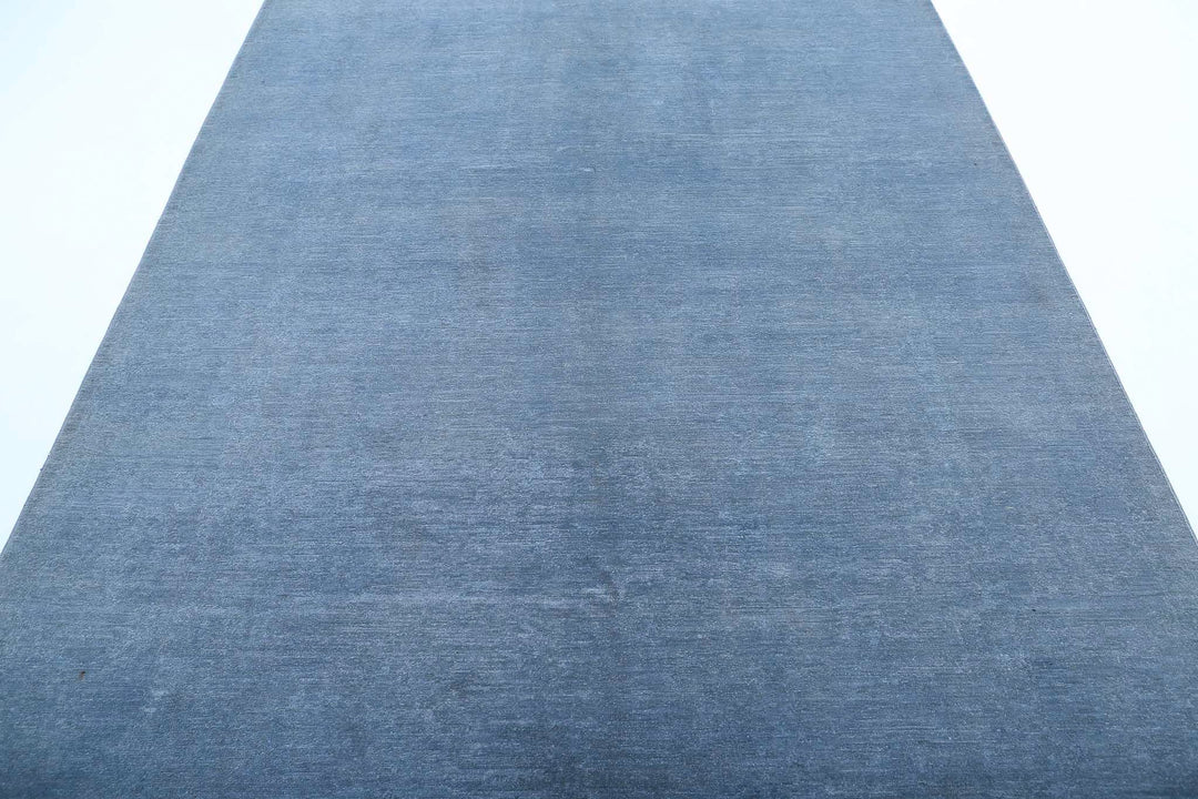 Hand Knotted Overdye Wool Rug 6' 7" x 9' 10" - No. AT59499