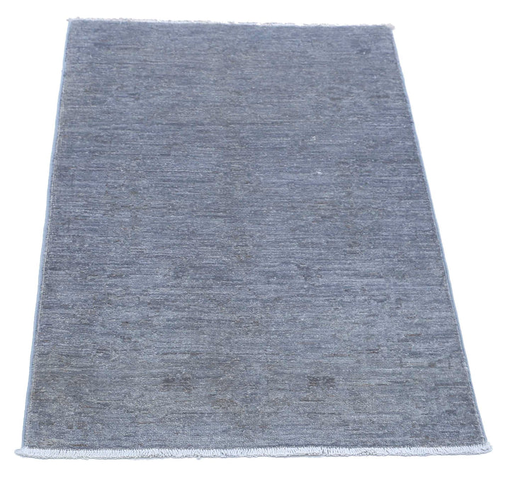 Hand Knotted Overdye Wool Rug 2' 0" x 3' 1" - No. AT39000