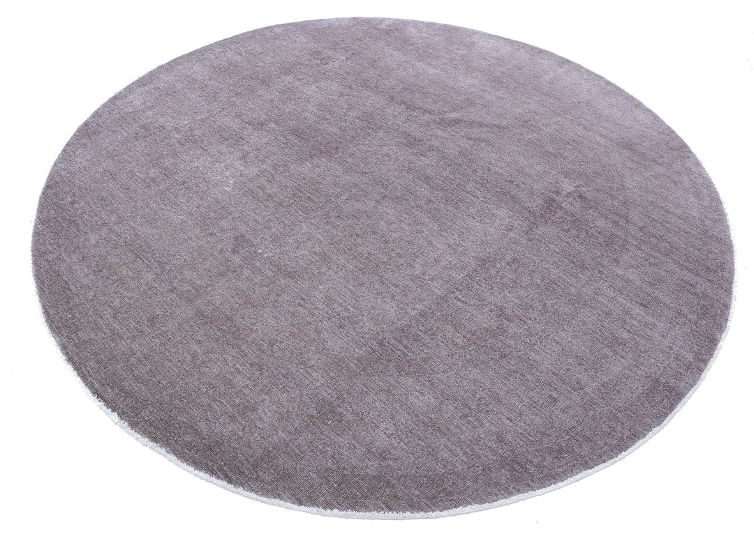 Hand Knotted Overdye Wool Rug 7' 8" x 7' 7" - No. AT80586