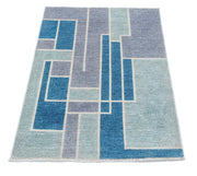 Hand Knotted Overdye Wool Rug 2' 9" x 3' 10" - No. AT28298