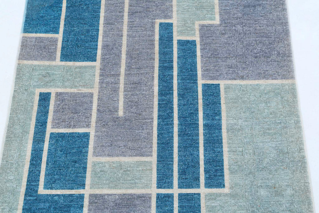 Hand Knotted Overdye Wool Rug 2' 9" x 3' 10" - No. AT28298