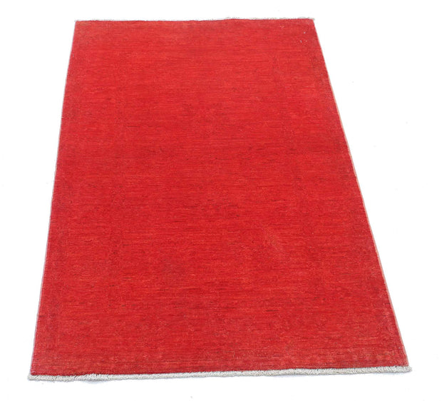 Hand Knotted Overdye Wool Rug 2' 7" x 4' 2" - No. AT43845